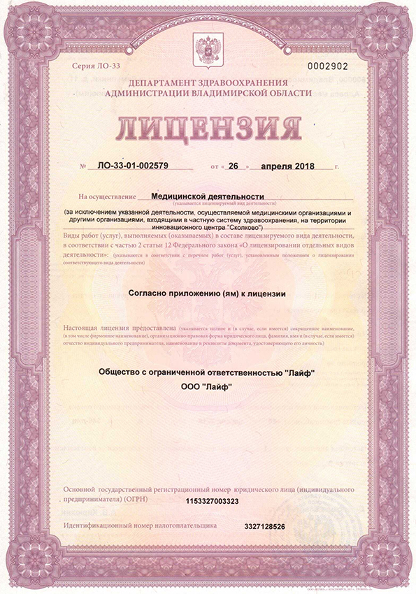 Лицензия